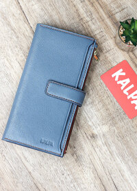 Ví dài Da Dê Alran cao cấp – Màu Xám