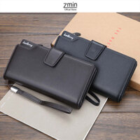 Ví dài nam cầm tay kẹp nách thời trang Zmin, chất liệu da PU cao cấp - VN12