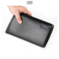 Ví dài nam kẹp nách cầm tay thời trang Zmin, chất liệu da PU cao cấp - VN13