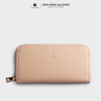 Ví dài nữ cầm tay khoá kéo YUUMY Seasand YV60 - Kem