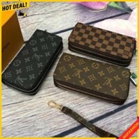 Ví Dài Unisex,Bóp Dài Cầm Tay LV Hoa văn,kẻ caro Trơn Da Đẹp ,Dành Cho Cả Nam Và Nữ Phong cách- lux.leather