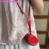 Ví dây buộc FALLFORBEAUTY, Ví đựng tiền xu cổ tròn màu đỏ, Ví đựng chìa khóa son môi thanh lịch Túi đựng tai nghe phong cách Hàn Quốc dạo phố
