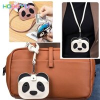 Ví dây đeo HOBBYIN, có dây đeo cổ Hộp đựng thẻ bảo vệ thẻ, DIY Panda Coin Purse Card Supply