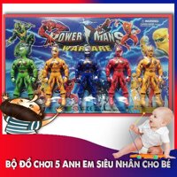 ✅Vỉ Đồ Chơi 5 Anh Em Siêu Nhân Gaoranger -Món Đồ Chơi An Toàn Cho Bé