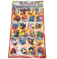 Vỉ đồ chơi mô hình Pokemon bằng nhựa 24 con (5cm)
