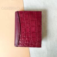 Ví đứng cá sấu hoa cà nối da - 1080