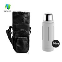 Ví đựng chai nước đeo chéo NEXUSF, có túi đựng bình nước chống nước, dây đeo vai giữ nhiệt đa chức năng 20 / 30 / 40oz Túi đựng chai nước du lịch