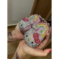 Ví đựng chìa khoá xe Hello Kitty đính phale handmade