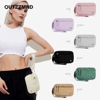 Ví đựng cổ tay QUTZZMND, Nylon với 3 túi đeo tay có dây kéo, Túi xách lông tơ chống thấm nước nhiều màu nóng bỏng Du lịch