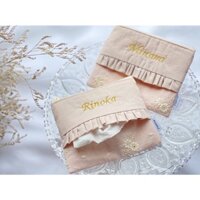 ví đựng giấy thêu tay