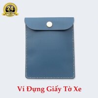 Ví Đựng Giấy Tờ Đăng Kiểm Xe Ô tô, Túi Đựng Giấy Tờ Xe Ô tô,Ví Da Bò Thật Nguyên Tấm, 1 Ngăn 100%, Bảo Hành Da 2 Năm