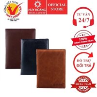 Ví đựng passport da bò Huy Hoàng màu da, đen, nâu HP9104-05-06