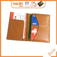 Ví đựng passport da bò, Ví đựng passport hộ chiếu, bao da passport, vỏ bao hộ chiếu da bò handmade - Zachi PP722