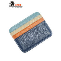 Ví đựng thẻ da bò hình đầu voi tròn nhỏ, ví tiền xu màu sắc cho phụ nữ, kẹp thẻ da thật, ví đựng thẻ ngân hàng, ví đựng giấy phép lái xe, hộp đựng thẻ xe buýt