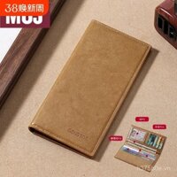 Ví đựng thẻ MUJI nhập khẩu Nhật Bản, ví da nam siêu mỏng, ví da mềm, nhẹ, đơn giản, mini