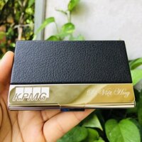 Ví đựng thẻ ngân hàng atm, name card - Hộp đựng card visit thời trang tiện dụng bằng da Mã Hc05 đủ màu