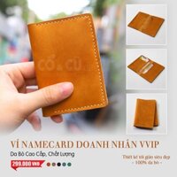 Ví Đựng Thẻ Ngân Hàng, Name Card Nhiều Ngăn Da Thật Hàng Thiết Kế