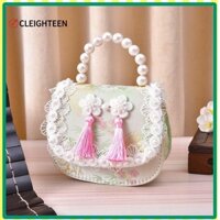 Ví đựng tiền xu CLEIGHTEEN, Ví trẻ em thêu phong cách Trung Quốc, Ví Mini có tay cầm dễ thương thông thường