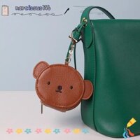 Ví đựng tiền xu NARCISSUS1, Túi đựng tai nghe thỏ PU, Chìa khóa đáng yêu nhỏ bền chất lượng cao