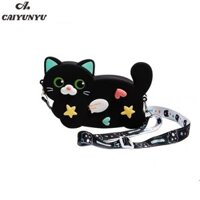 Ví đựng tiền xu silicon hình mèo dễ thương CAIYU dành cho trẻ em và người lớn