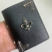 Ví đứng unisex chrome heart anhor góc fullbox.