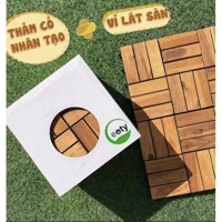 Vỉ gỗ lót sàn 12 nan 30cm30cm - Không có PU