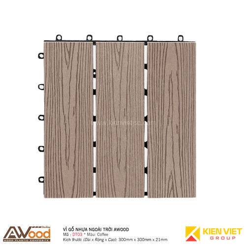 Vỉ gỗ nhựa lót sàn AWood DT03