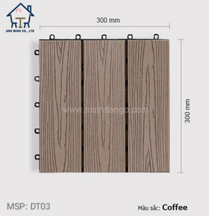 Vỉ gỗ nhựa lót sàn AWood DT03