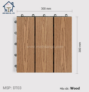 Vỉ gỗ nhựa lót sàn AWood DT03