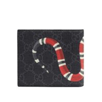 Ví Gucci Kingsnake Print GG Supreme Wallet ‘Black Grey’ 451268-K551N-1058