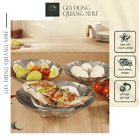 Vỉ Hấp đa chức năng Inox Khay Hấp Xôi, Khay Hấp Bánh Bao Xòe Rộng Có Chân, Hàng Xịn , hàng đẹp giá rẻ