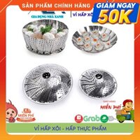 Vỉ Hấp Thực Phẩm, Đồ Xôi, Hấp Bánh Inox Cánh Xèo, Gấp Gọn Đa Năng Tiện Dụng Cho Căn Bếp Nhà Bạn