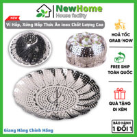 Vỉ Hấp, Xửng Hấp Đồ Xôi - Để Ráo Nước Trái Cây Chất Liệu Inox Cao Cấp Xếp Gọn Tiện Lợi.