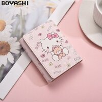 Ví Hello Kitty dễ thương BOYSHI dành cho bé gái có khóa kéo và khóa kéo