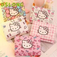 Ví Hello Kitty DSLONG, Ví đựng tiền xu dễ thương hoạt hình, Túi đựng thẻ da di động PU