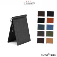 Ví kẹp tiền da bò thật nhiều ngăn đựng thẻ dành cho nam Louis Montini Money Clip TTM089