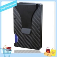 Ví Kẹp tiền Money Clip Carbon Fiber Metal - King's Garden