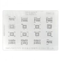 Vỉ làm chân IC Amaoe EMMC:2 0.15MM BGA Stencil Reballing For Android Hard Disk EMMC EMCP UFS