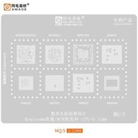 Vỉ làm chân IC Amaoe MQ:5 : Qualcomm / CPU / MT6895Z/8795Z/MT6983Z/MT8176V/SM8475/SM6225/SM7450/SM8550/RAM496