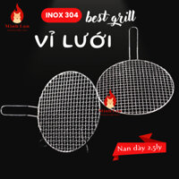 Vỉ Lưới INOX 304, vỉ nướng Mắt Cáo nan dày 2,5 mm, sáng bóng cao cấp, bền bỉ không han gỉ
