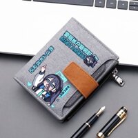 Ví Lưu Trữ Xanh Tiantong Alice Emoticon Túi Nhật Bản Dung Tích Lớn Ví Nam Nữ Sinh Thẻ Ví Đựng Tiền Xu
