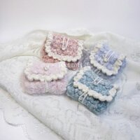 Ví mini bằng len thủ công, card holder, quà tặng bằng len handmade