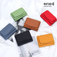 Ví Mini da bò Túi đựng tiền xu RFID