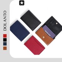 VÍ MINI ĐỰNG THẺ NỮ Bóp Nhỏ Gọn Cardholder LUCY Da Saffiano Nhập Khẩu Cao Cấp Chống Thấm Nước