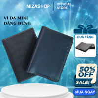 Ví Mini Nam Nữ Da Bò Thật | Công Sở Để Thẻ ATM Card Visit Tiền Mặt | Bóp Da Đẹp VD001
