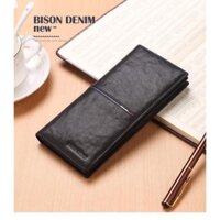 Ví nam Bison Denim N8150 - 1B Ví da bò cao cấp Bảo hành 12 tháng ©️