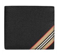 Ví Nam Burberry Icon Stripe International Bifold Wallet 8033846 Black