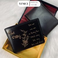 Ví Nam Da Bò Cao Cấp Bóp khắc tên, khắc hình theo yêu cầu