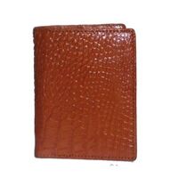 Ví nam da cá sấu màu vàng bò HJ92230-2257-2710-2741-2759  - 2 mặt da cá sấu