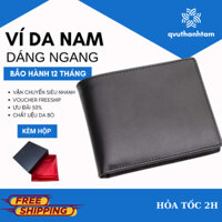Ví Nam Da Thật Đẹp | Bóp Da Bò Đựng Tiền - Thẻ Minni Phối Thắt Lưng | TRONBO